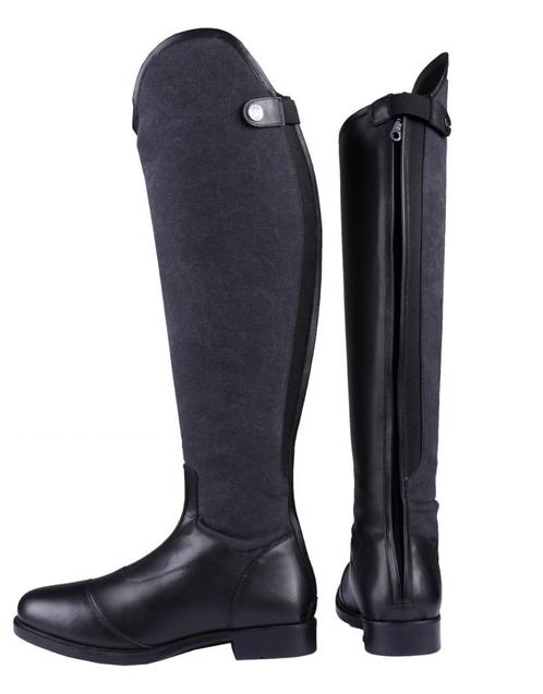 Zwarte Horka Denim laarzen denim/leer maat 39N, Dieren en Toebehoren, Paardrijkleding, Nieuw, Dames, Schoeisel, Dressuur, Ophalen of Verzenden