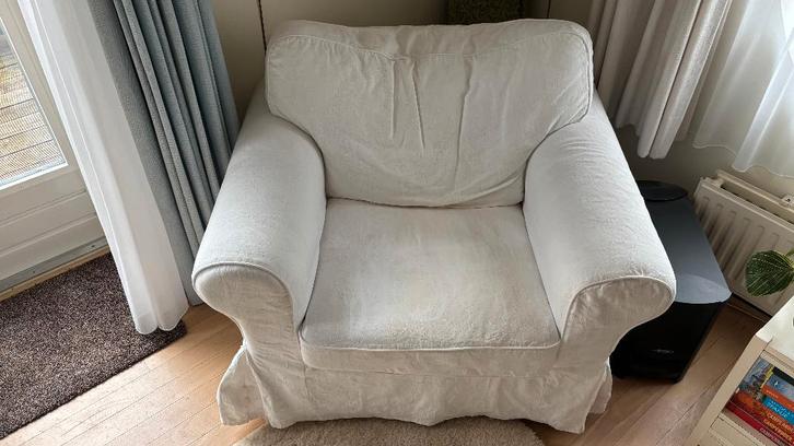 Ikea fauteuil Ektorp, Huis en Inrichting, Fauteuils, Gebruikt, Stof, 75 tot 100 cm, 75 tot 100 cm, Ophalen of Verzenden