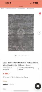 Louis de Poortere Vloerkleed mineral black 280x200, Huis en Inrichting, Stoffering | Tapijten en Kleden, Ophalen, Grijs, Vintage