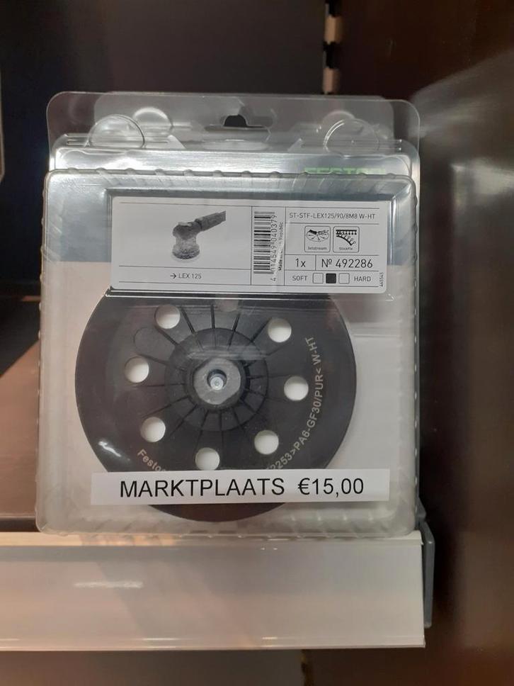 Festool steunschijf st-stf lex125/90/8m8 w-ht, Doe-het-zelf en Verbouw, Gereedschap | Machine-onderdelen en Toebehoren, Nieuw