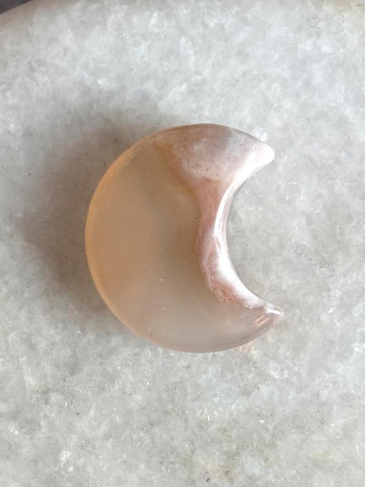 Bloemagaat maan, Verzamelen, Mineralen en Fossielen, Ophalen of Verzenden