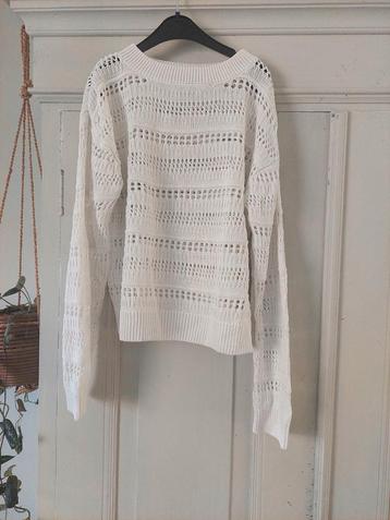 Mt 158-164 witte gehaakte trui beschikbaar voor biedingen