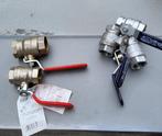 5x Kogelkraan 1" en ¾ binnendraad 2-weg, Doe-het-zelf en Verbouw, Buizen en Afvoer, Overige materialen, Minder dan 20 mm, Overige typen