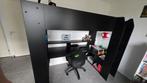 Gamer Hoogslaper met Bureau & LED, Huis en Inrichting, Slaapkamer | Stapelbedden en Hoogslapers, Ophalen, Eenpersoons, 210 cm