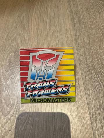 Transformers G1; micromasters/Action master folder  beschikbaar voor biedingen