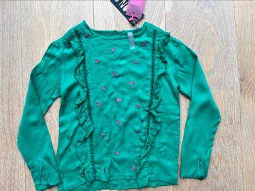 Dunne groene blouse B Nosy mt 116/122 NIEUW!!! beschikbaar voor biedingen