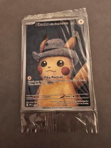 Van Gogh / Pikachu met Grijze Vilthoed - Nieuw! beschikbaar voor biedingen