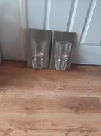 2 Wandhangers RVS met Glazen Vaas - Nieuw, Huis en Inrichting, Ophalen, Nieuw, Glas, Minder dan 50 cm