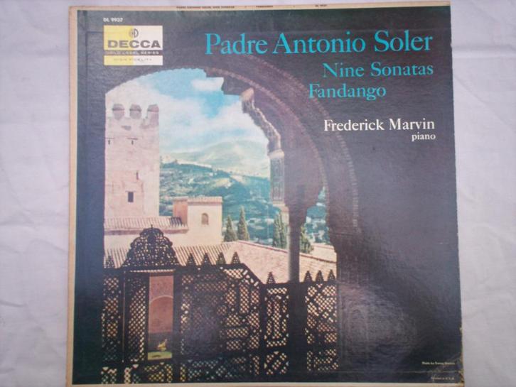 Frederick Marvin Padre Antonio Soler 9 Sonatas Fandango, Cd's en Dvd's, Vinyl | Klassiek, Zo goed als nieuw, Ophalen of Verzenden