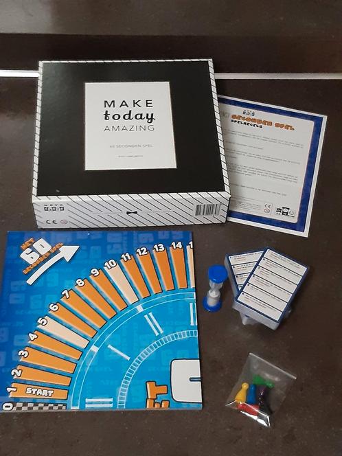 Make today amazing 60 sec spel splinternieuw, Hobby en Vrije tijd, Gezelschapsspellen | Bordspellen, Nieuw, Ophalen of Verzenden