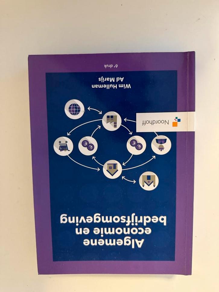 W. Hulleman - Algemene economie en bedrijfsomgeving, Boeken, Economie, Management en Marketing, Zo goed als nieuw, Economie en Marketing