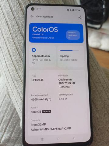 Oppo Find X3 Lite 5G - 128GB - Goede Staat beschikbaar voor biedingen