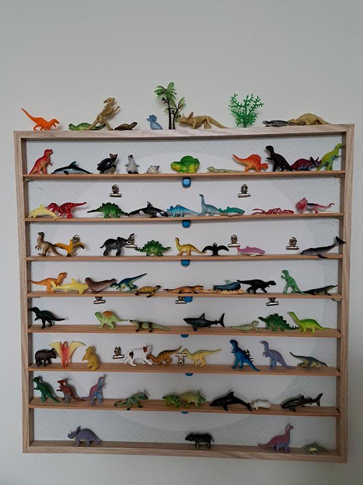 Minidino & Dieren Collectie op Rek, Kinderen en Baby's, Speelgoed | Overig, Gebruikt, Jongen of Meisje, Ophalen