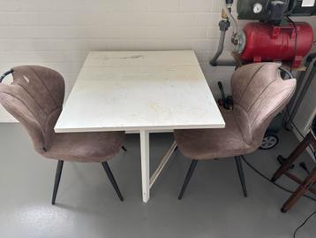 Ikea inklapbare tafel met opberg vakken(excl stoelen) beschikbaar voor biedingen