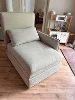 Ikea Vallentuna Slaapbank - Beige Leer - ZGAN, Huis en Inrichting, Banken | Sofa's en Chaises Longues, 150 tot 200 cm, Tweepersoons