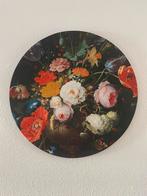 Canvas rond boeket bloemen 70 cm, Huis en Inrichting, Ophalen of Verzenden