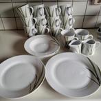 Flirt grassen : mokken,roomstel,borden melkkannetje, Ophalen of Verzenden, Zo goed als nieuw, Bord(en), Overige stijlen