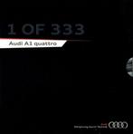 Folder Audi A1 Quattro (2012), Audi, Gelezen, Ophalen of Verzenden