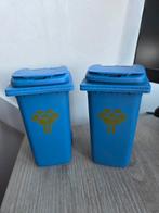 Mini Afvalcontainers - Set van 2, Kunststof, Nieuw, Ophalen of Verzenden, Minder dan 10 liter