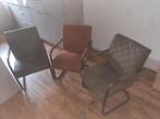 6 eetkamerstoelen in 3 kleuren, Huis en Inrichting, Stoelen, Gebruikt, Overige kleuren, Ophalen of Verzenden, Metaal