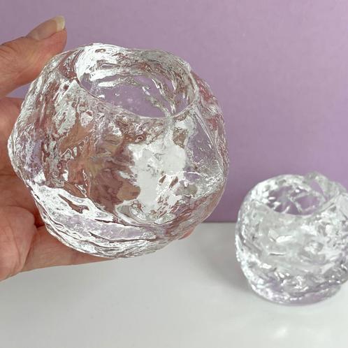 vintage KANDELAAR snowball Kosta Boda Zweden Scandinavisch, Huis en Inrichting, Woonaccessoires | Kandelaars en Kaarsen, Gebruikt