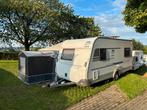 KNAUS 450 Sport bj 6-2007 max 1300kg van 3e eigenaar, Caravans en Kamperen, Vast bed, Rondzit, Particulier, 4 tot 5 meter