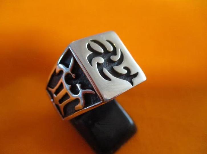 Scorpio zodiac ring - 24 oktober en 22 november, Sieraden, Tassen en Uiterlijk, Ringen, Nieuw, Heer, 20 of groter, Zilver, IJzer of Staal