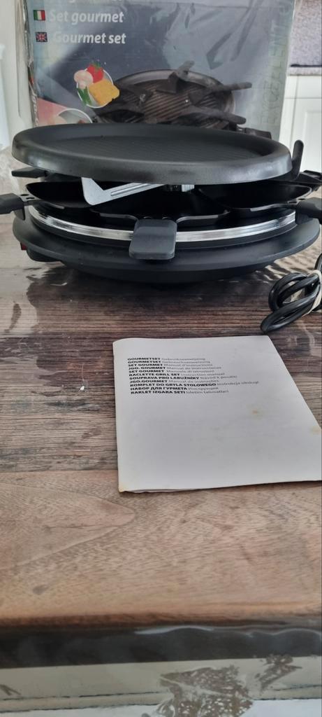 Gourmetset 6 persoons - Zo goed als nieuw!, Witgoed en Apparatuur, Fonduesets, Zo goed als nieuw, Fondueset, Elektrisch, Ophalen of Verzenden