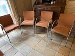 4 design tonon stoelen, Gebruikt, Overige kleuren, Ophalen of Verzenden, Metaal