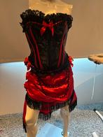 Burlesque  top met bijpassend rok maat L, Carnaval, Maat 42/44 (L), Ophalen of Verzenden, Zo goed als nieuw