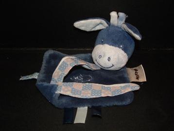 NATTOU EZEL KNUFFELDOEK KLEIN VELOURS DONKERBLAUW MET AAN 1  beschikbaar voor biedingen