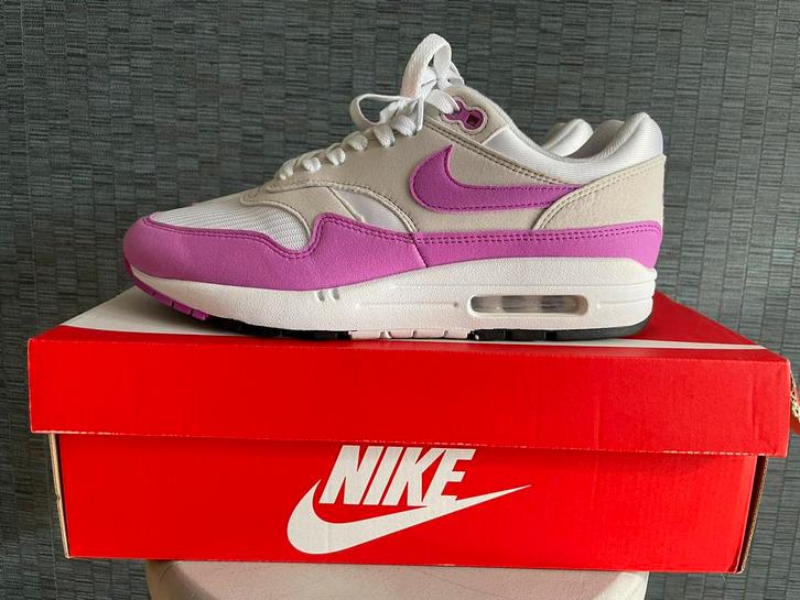 Nike Air Max 1 EU 41 Fuchsia Dream Neutral Grey, Kleding | Dames, Schoenen, Zo goed als nieuw, Sneakers of Gympen, Roze, Ophalen of Verzenden