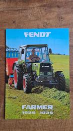 Folder FENDT FARMER 102S en 103S  tractor  trekker, Ophalen of Verzenden, Zo goed als nieuw, Folder