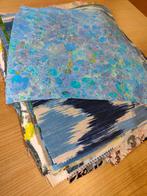 80 lapjes van goede kwaliteit (gordijn) stoffen, Hobby en Vrije tijd, Stoffen en Lappen, Nieuw, Ophalen of Verzenden, 30 tot 120 cm