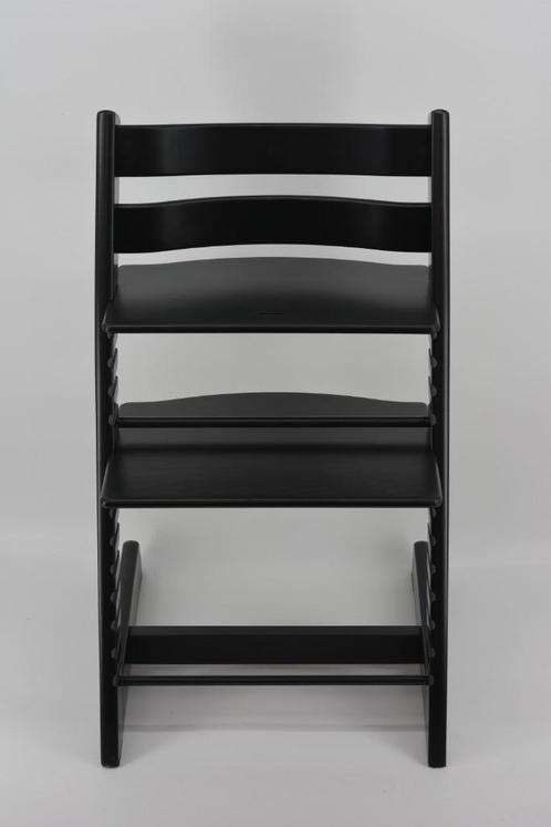Zwart | Stokke Tripp Trapp trip trap triptrap kinderstoel, Kinderen en Baby's, Kinderstoelen, Gebruikt, Meegroeistoel, Aanschuifbaar