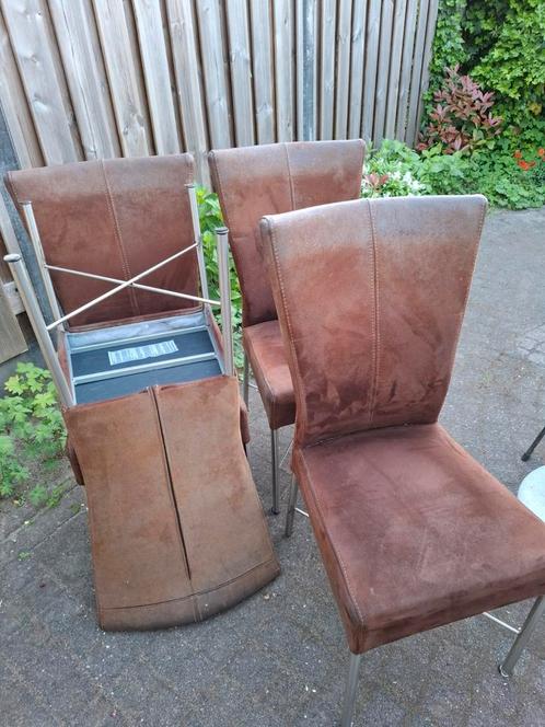 Eetkamerstoelen- 4, Huis en Inrichting, Stoelen, Gebruikt, Vijf, Zes of meer stoelen, Ophalen
