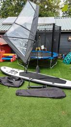 Te koop surfsub board zwart wit met 3 mtr zeil compleet, Watersport en Boten, Windsurfen, Ophalen of Verzenden, Zo goed als nieuw