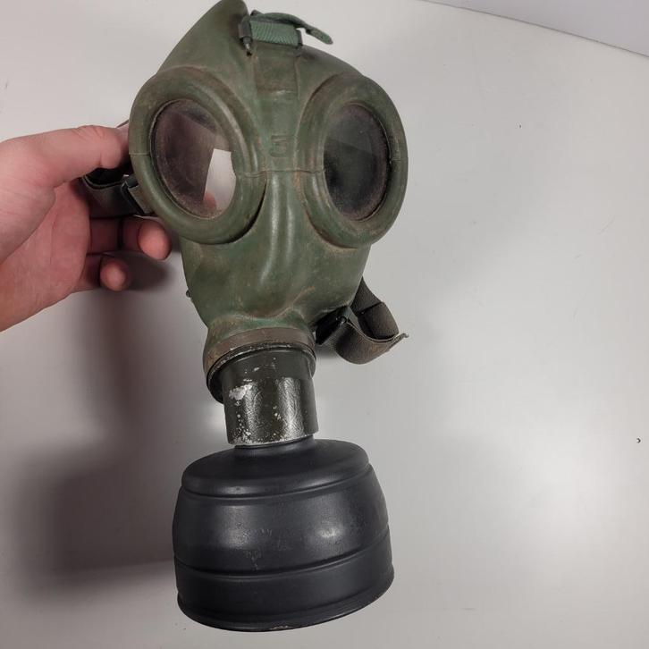 Wo2 Nederlands Mariniers Marine gasmasker, Verzamelen, Militaria | Tweede Wereldoorlog, Marine, Embleem of Badge, Nederland, Ophalen of Verzenden