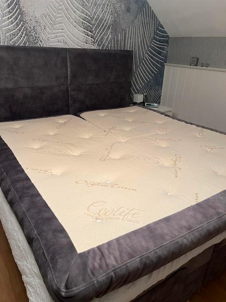 Ecolife topper luxury pocket/latex 180x2.00 nieuwstaat, Huis en Inrichting, Slaapkamer | Boxsprings, Zo goed als nieuw, Tweepersoons