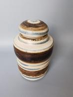 Keramiek dekselpot in de stijl van Jan van Stolk, gemerkt B, Antiek en Kunst, Antiek | Keramiek en Aardewerk, Verzenden