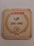 Artois bierviltje 1366-1966 oud, Verzamelen, Biermerken, Viltje(s), Gebruikt, Stella Artois, Ophalen of Verzenden
