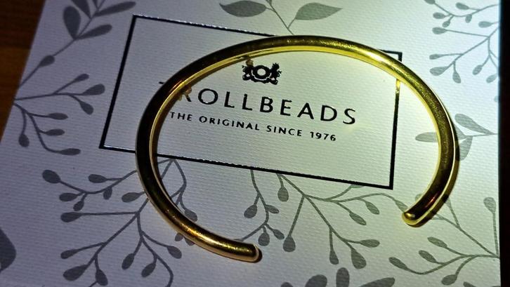 Trollbeads gouden bangle maat XS (verguld), Sieraden, Tassen en Uiterlijk, Armbanden, Zo goed als nieuw, Zilver, Goud, Ophalen of Verzenden