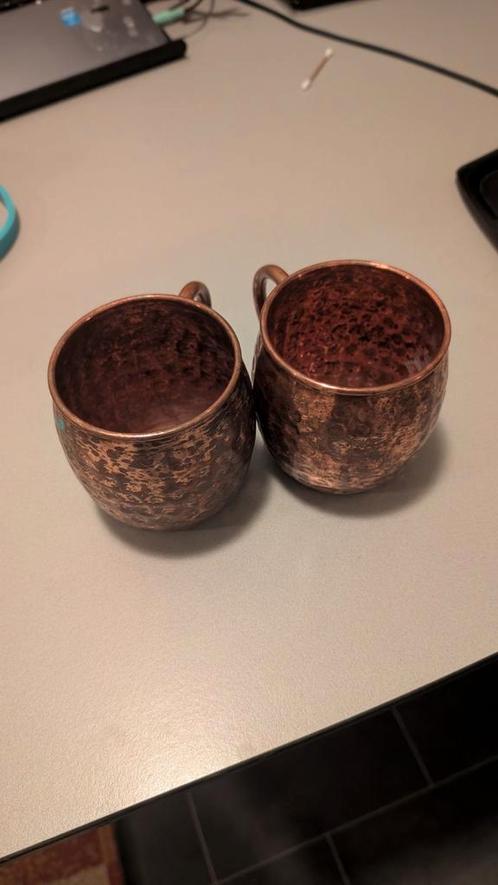 Kopperen mokken - Moscow Mule, Huis en Inrichting, Keuken | Keukenbenodigdheden, Gebruikt, Ophalen of Verzenden
