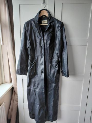 Zwarte leren jas - Maat 42 beschikbaar voor biedingen