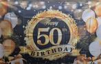 Feest vlag verjaardag 50 jaar., Ophalen of Verzenden, Zo goed als nieuw, Versiering, Verjaardag