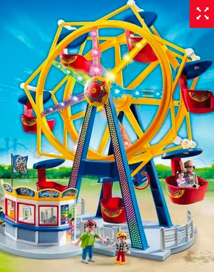 Playmobil 5552 Groot draairad met verlichting, Kinderen en Baby's, Speelgoed | Playmobil, Zo goed als nieuw, Complete set, Ophalen of Verzenden