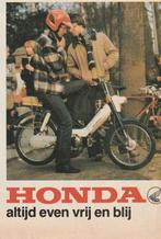 Retro reclame 1980 Honda Camino brommer vrij en blij, Verzenden, Overige typen