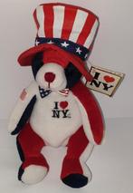 I Love NY Flag Bear Beanie knuffel uit 2002 NIEUWstaat!, Kinderen en Baby's, Overige typen, Ophalen of Verzenden, Zo goed als nieuw