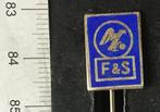 speld, F & S, FITTEL & SACHS, emaille (B2, Verzenden, Gebruikt, Transport, Speldje of Pin