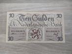 Net biljet 10 gulden geldzuivering Lieftinck, 1945, Ophalen of Verzenden, 10 gulden